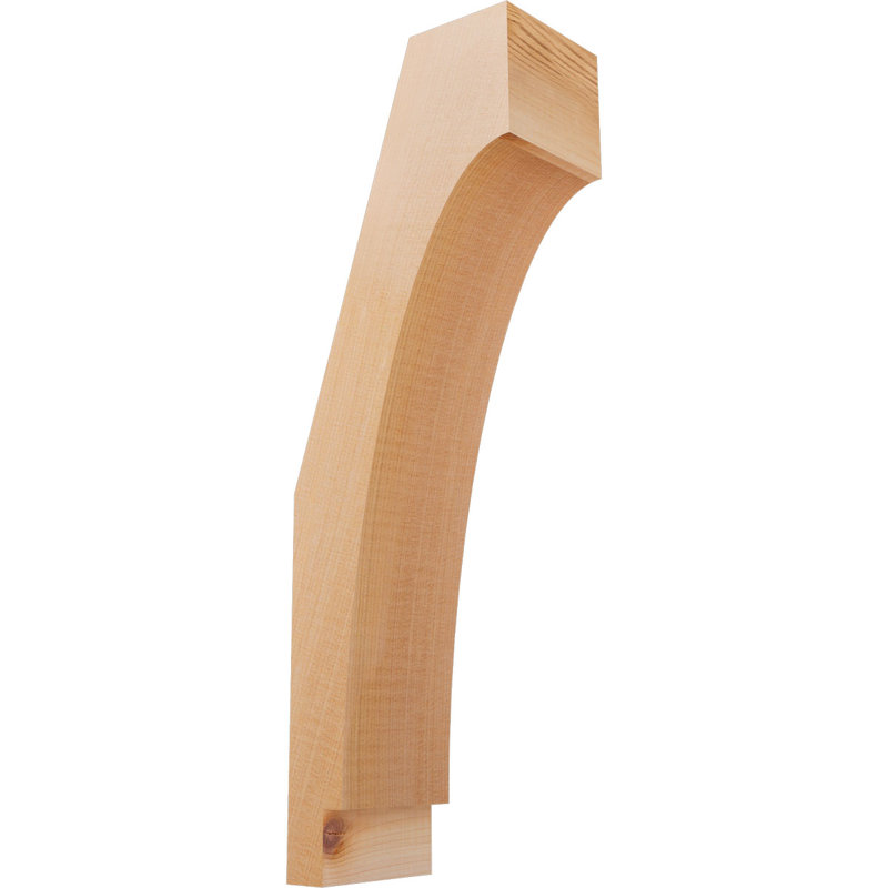 Attelle impériale du genou, Cèdre rouge, Lisse, H 18 po x l 3,5 po x P 6 po