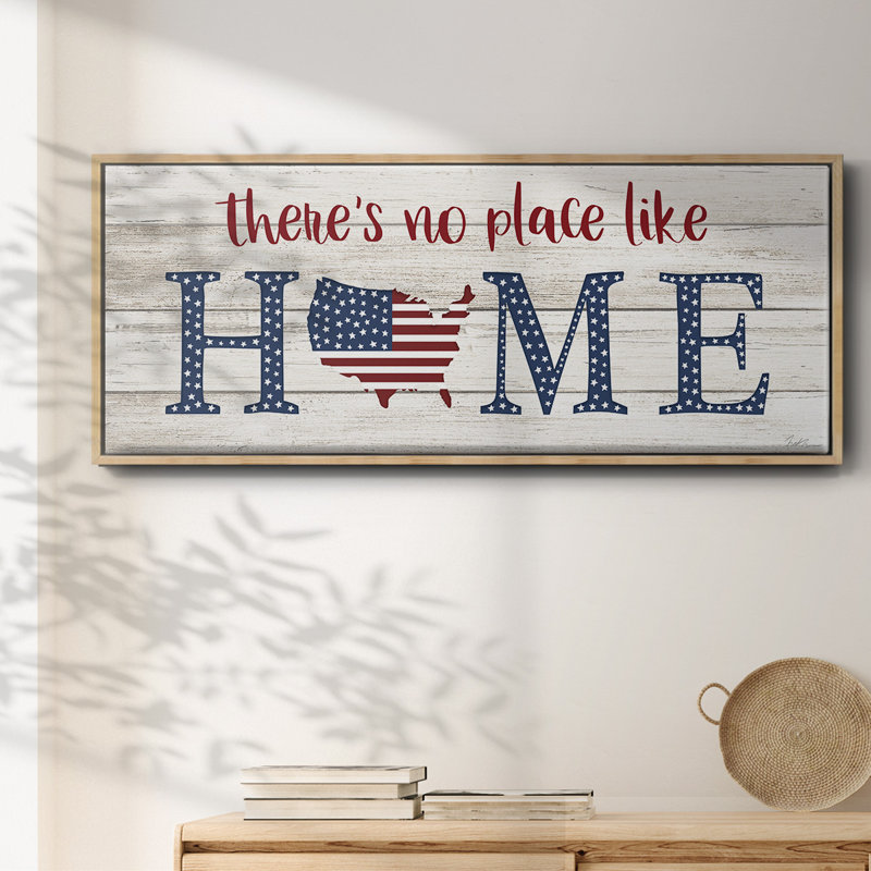 No Place Like Home- Framed Canvas