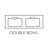 Camilla Cultured Marble Centerset Mount Rectangle Bowl Vanity Top with Integrated Backsplash in Solid White