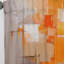 Rideaux modernes orange foncé et brun - Rideaux modernes - Velours obscurcissant - 1 panneau-107826980
