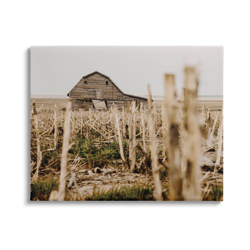 «August Grove Rustic Old Barn», art mural sur toile par Nathan Larson, H 24 po x l 30 po x P 1,5 po