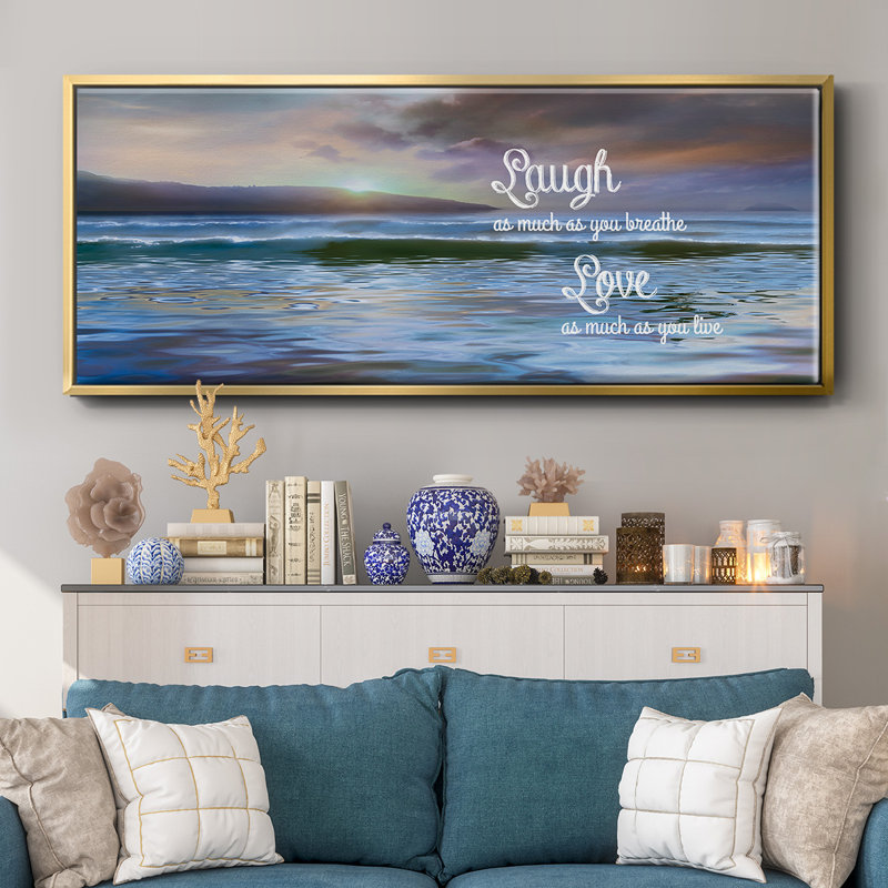 Laugh As Much- Framed Canvas