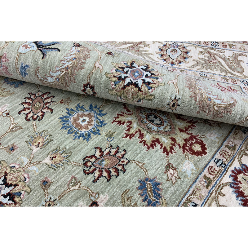 Outdoor Oriental Area Rug in Gray/Wine/Blue, Rectangle 8' x 10'