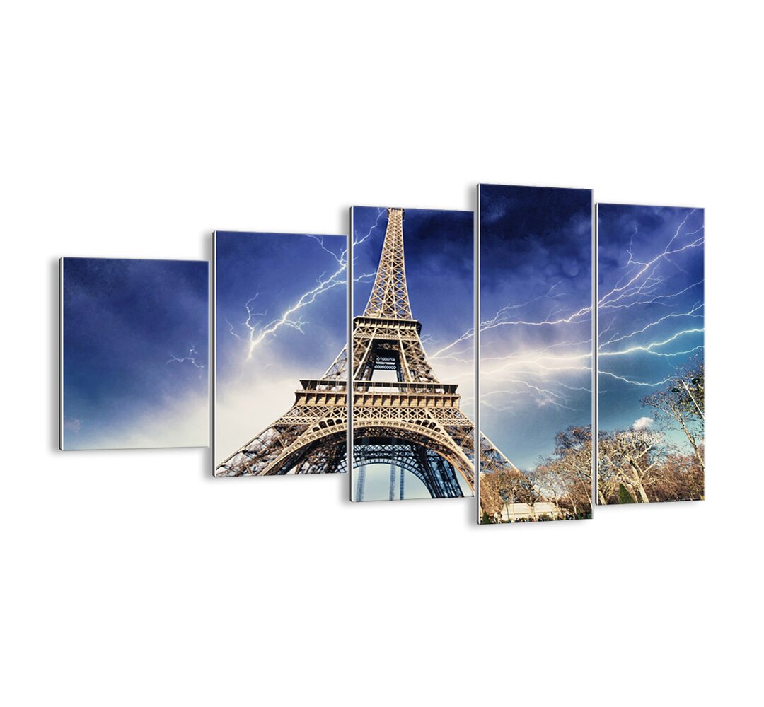 5-tlg. Glasbilder-Set - Fotografie "Mehr Pariser als Paris selbst"