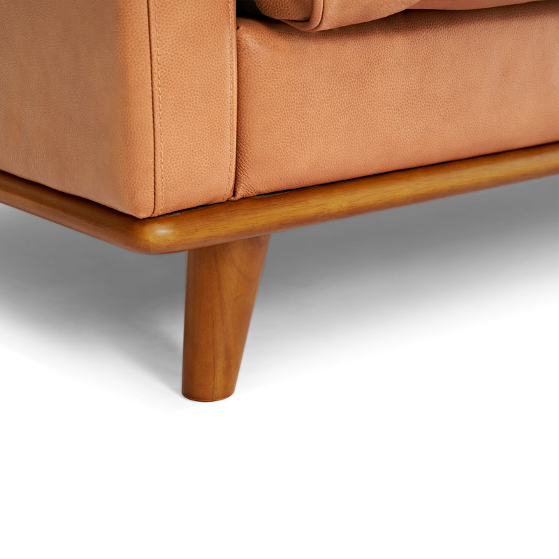 Canapé d'angle modulaire en cuir Shanteka, confort ultime