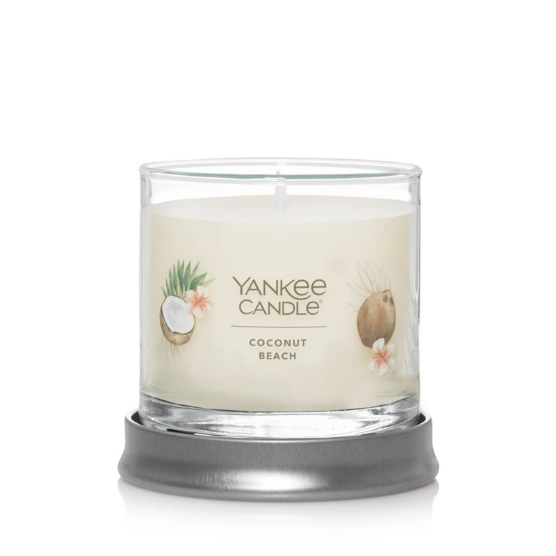 Signature Coconut Beach Scented Candle, 4 oz Small Tumbler