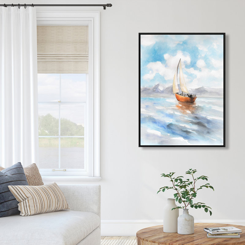 Voilier, reproduction de paysage sur toile