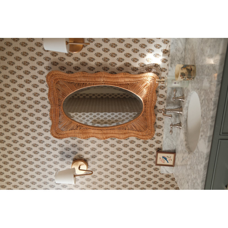 Rectangle Rattan Wall Mirror
