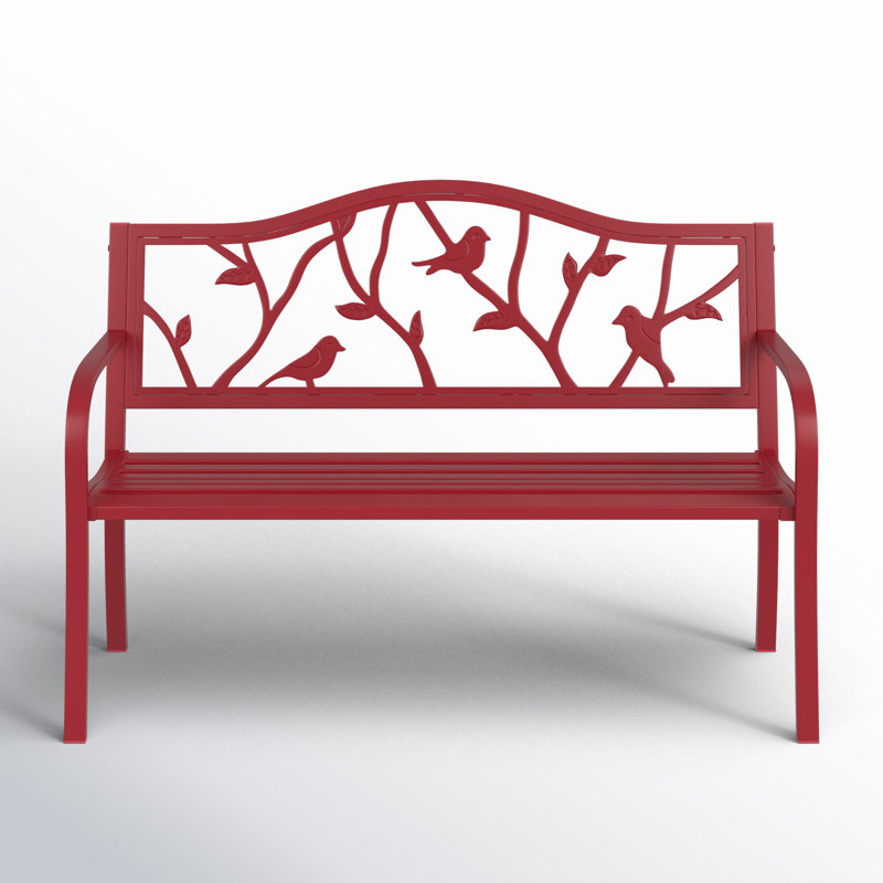 Powder Coated Steel Outdoor Bench