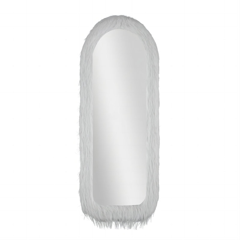 Miroir mural Manolya, Blanc