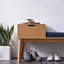 Sabrina Polyester Blend Upholstered Storage Bench