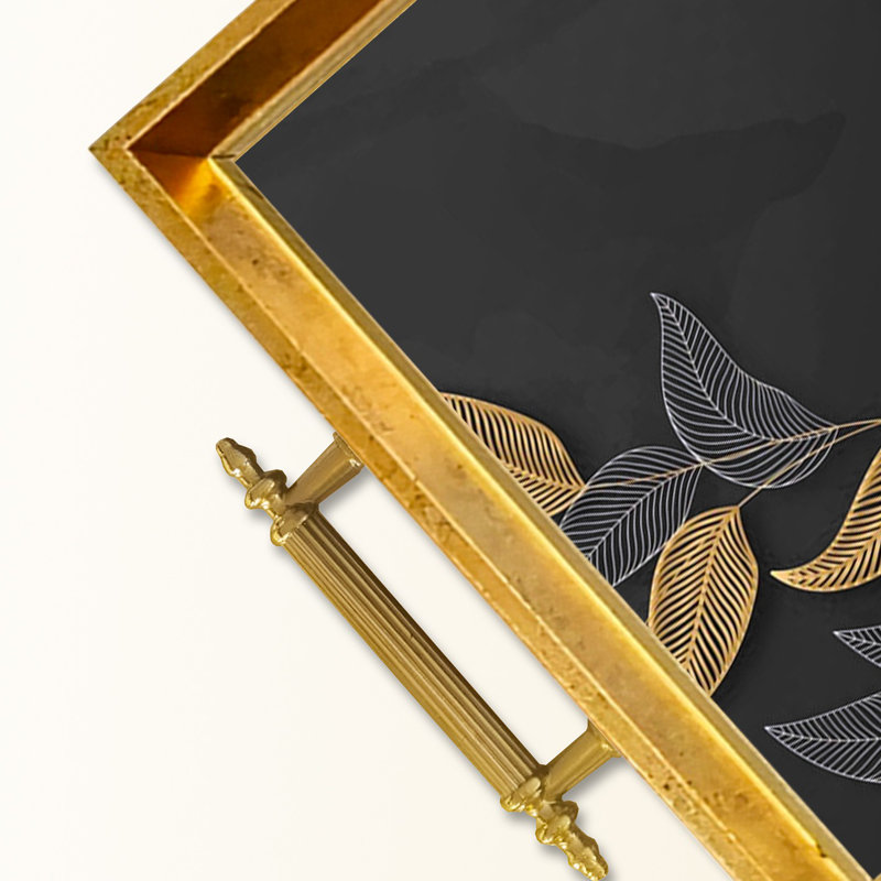 Élégant plateau en verre de 19,7 po x 11,4 po x 1,4 po | Fabrication 100% verre durable | Facile à nettoyer avec un chiffon humide | Idéal pour le service, la présentation décorative et l'organisation | Ajout élégant à la décoration intérieure