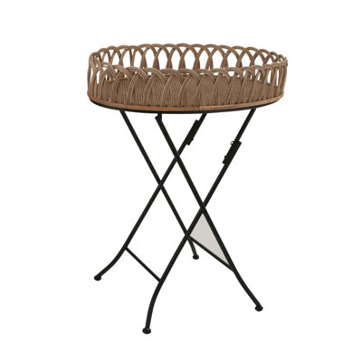 Synergy Tray Top Cross Legs End Table