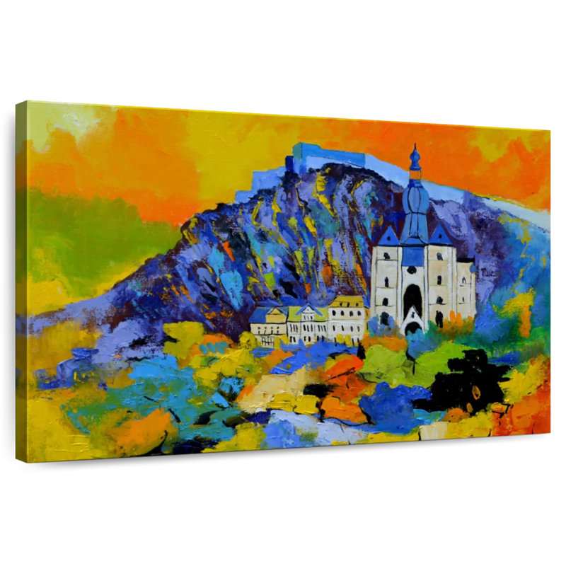 Paysage urbain Dinant Belgique, H 34 po x l 51 po