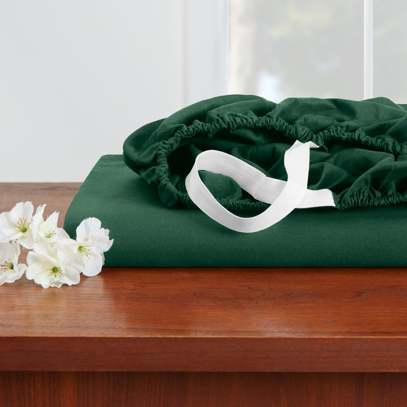Luxury Double Brushed Microfiber Deep Pocket Fitted Sheet – 16” Mattress Fit, Wrinkle-Free, Fade Resistant & Breathable