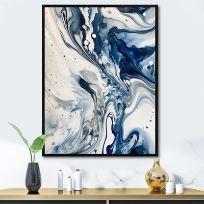 Blue and Grey Ethereal Elixir IV - Abstract Wall Decor
