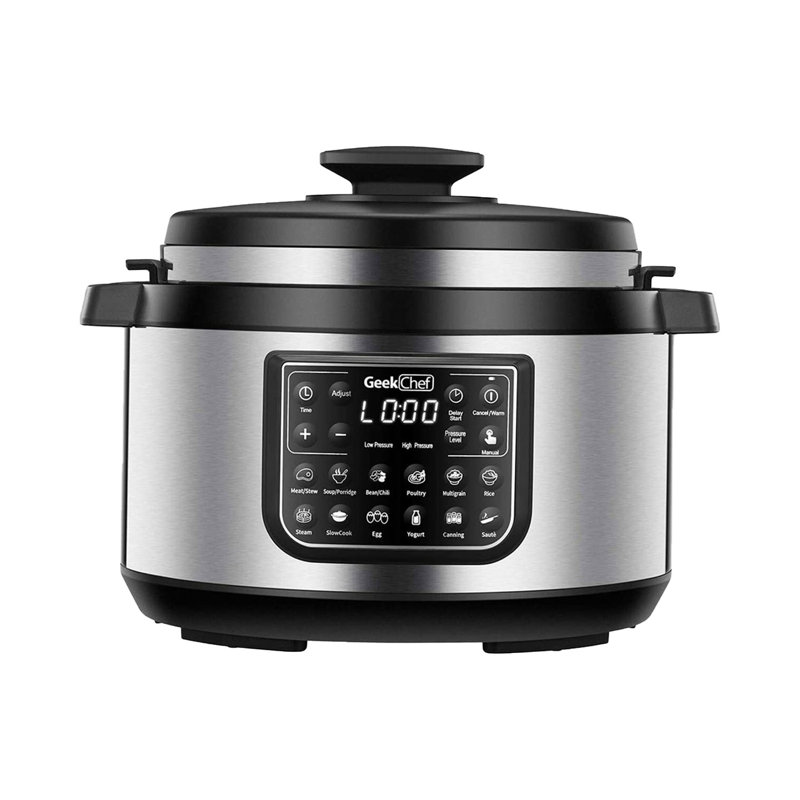 Geek Chef  12 In 1 Electric 8 Quart Oval Pressure Cooker Pot With LCD Display