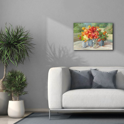 «Flowers From The Garden» par Danhui Nai, art mural sur toile