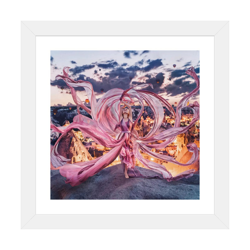 « Octopus Fantasy » par Hobopeeba-impression, H 16 po x l 16 po x p 1 po, Papier encadré blanc, Blanc