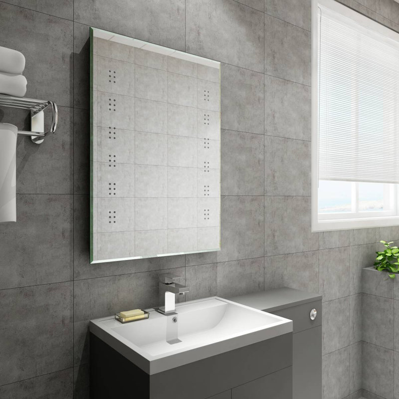 Masvingo Metal Flat Wall Mirror, 80'' x 60''