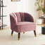 Fauteuil d'appoint rembourré avec pieds en bois-427200583