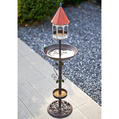 Bird Baths for OutdoorsMetal Bird Bath Garden Yard Decor