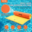 Tapis flottant Lily Pad, grand matelas d'eau flottant de 9 pi x 6 pi, quai flottant à 3 couches pour enfants adultes, radeau en mousse XPE de 1,3 po d'épaisseur résistant aux déchirures, îlot flottant pour lac, piscine, océan, plage et bateau