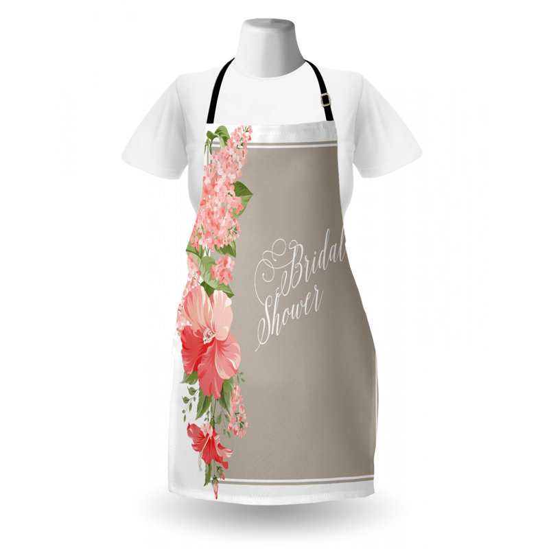 Wedding Floral Bib Apron