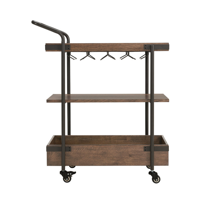 Solid Wood Bar Cart