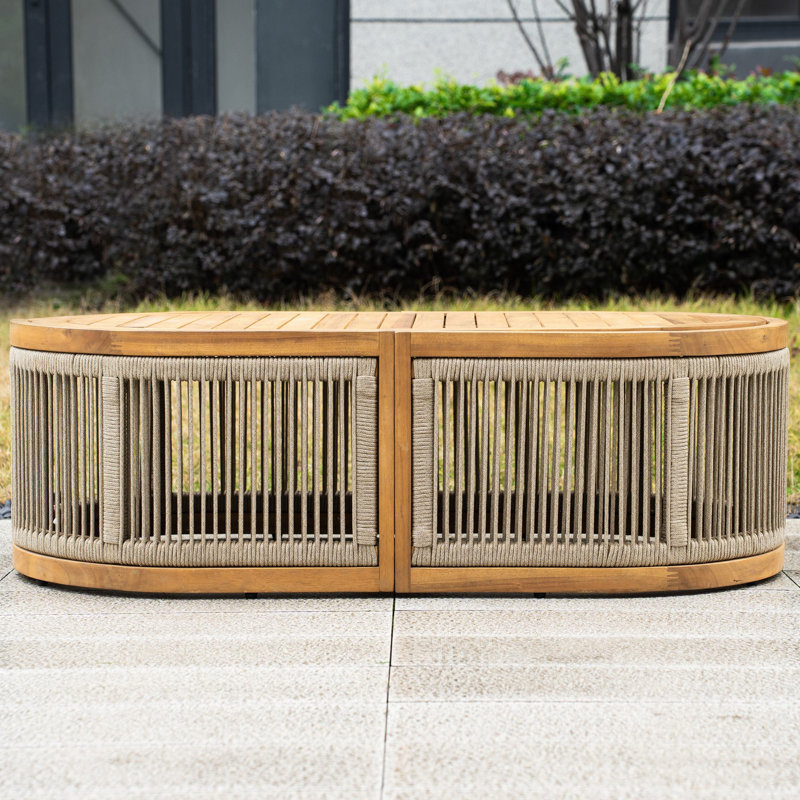 Table ovale en acacia