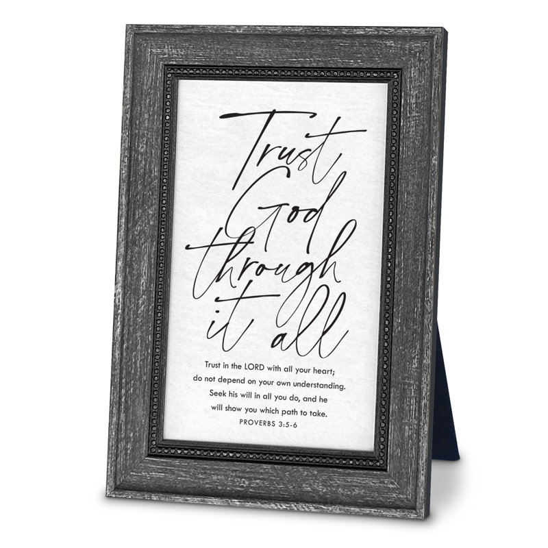 Plaque Trust God Proverbs 3: 5-6