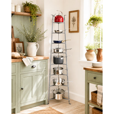 Handcrafted 8-Tier Gourmet Cookware Stand (Unassembled)