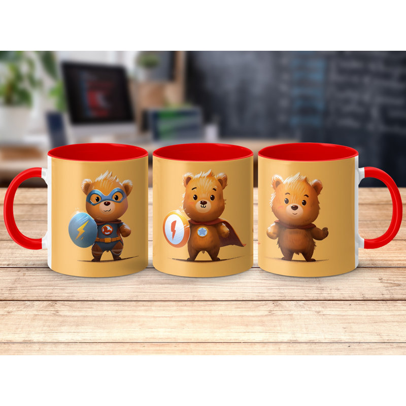 Ceramic Coffee Mug, Red