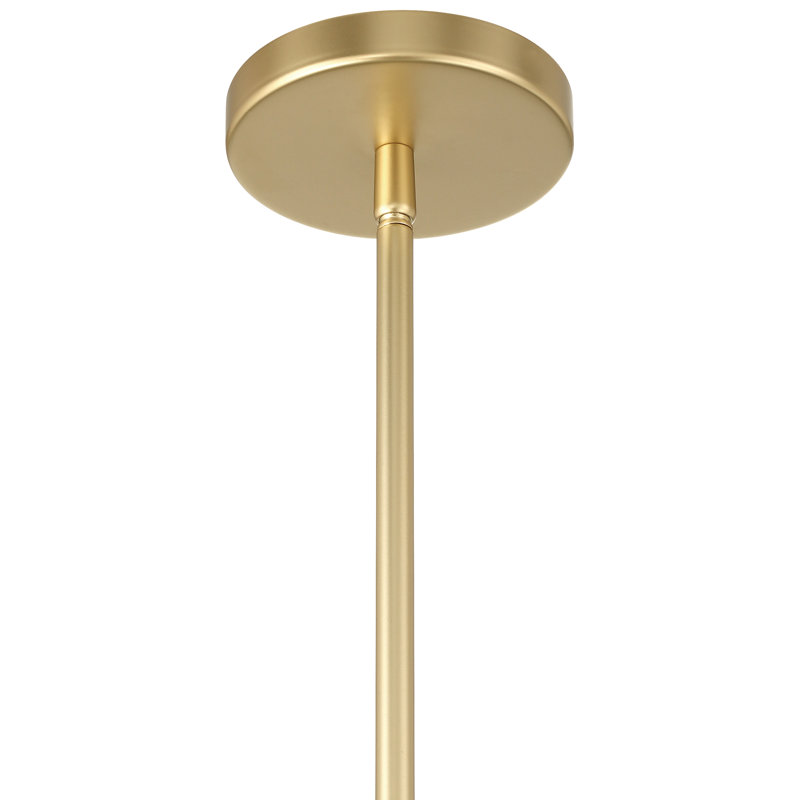 Luminaire suspendu 1 lumière Ombre - Finition laiton antique, Antique Brass