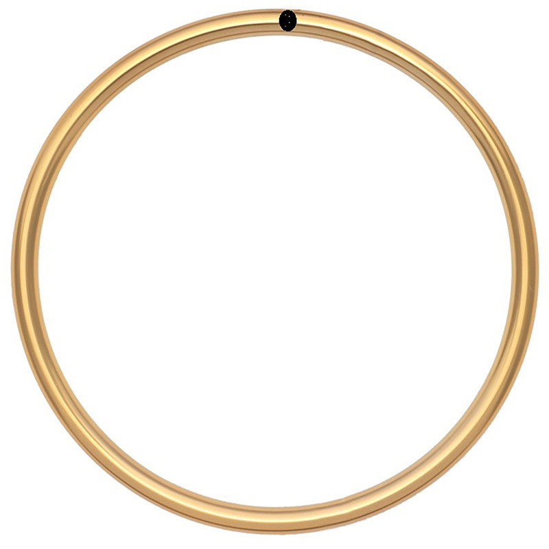 Modern Metal Wall Decor, Gold, 45.25" H x 45.25" W x 0.75" D