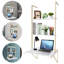 3 Piece Metal Bracket Shelf with Towel Bar