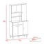 Garde-manger Venice 90, plusieurs armoires, un tiroir, deux tablettes ouvertes