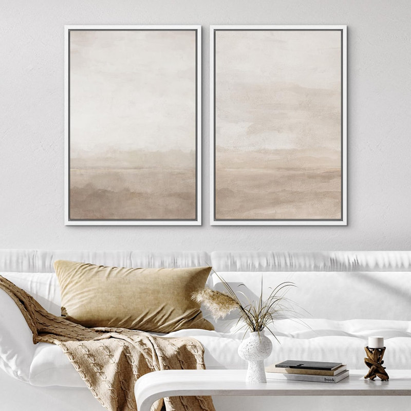 «Graffiti Style», 2 pièces sur toile, H 24 po x l 36 po, Cadre blanc