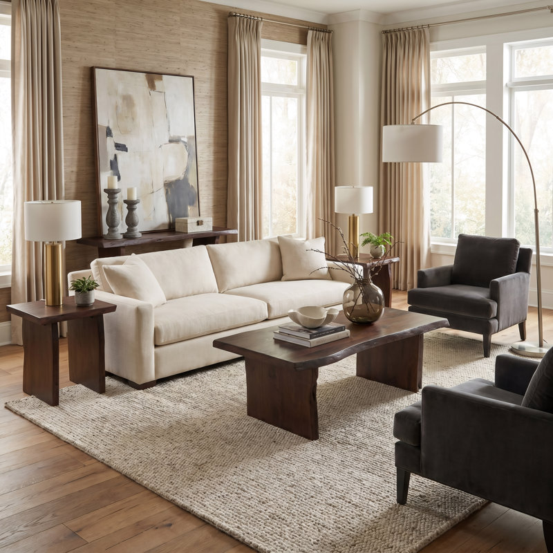 Table basse en bois massif, Dark Walnut