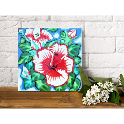 Plaque chauffante 8 po x 8 po Hibiscus