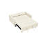 Lit convertible 3 en 1, 2 coussins en velours beige moderne avec dossier, hauteur 31,65 po, profondeur produit 33, largeur 33