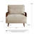  Kikumi 27'' Cotton Linen Sofa ArmChair Reclining Sleeper Accent Chair,with Adjustable Backrest-929943689