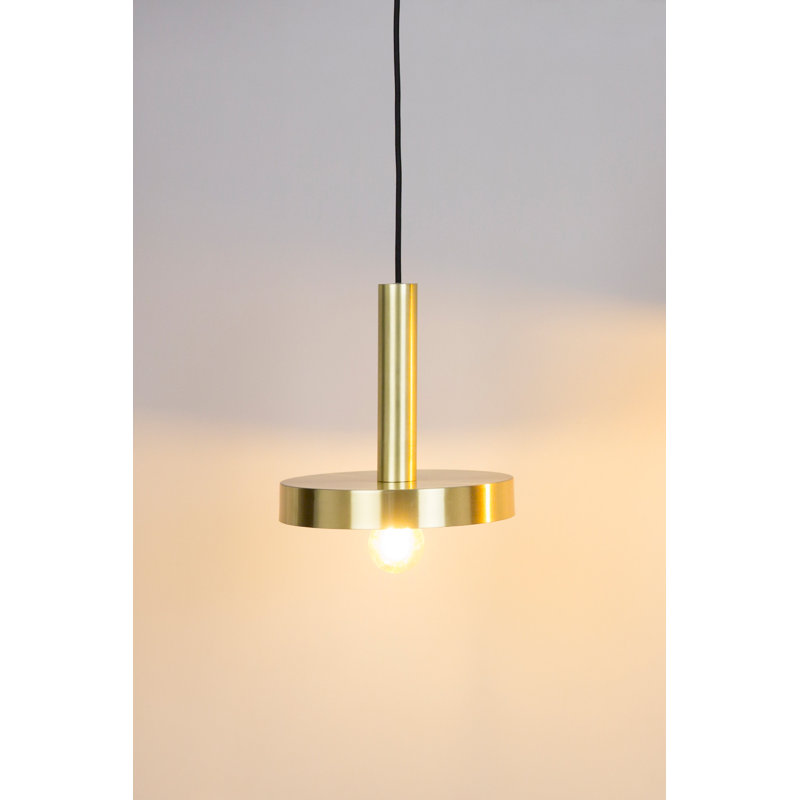 Luminaire suspendu Whiz, Or satiné / noir