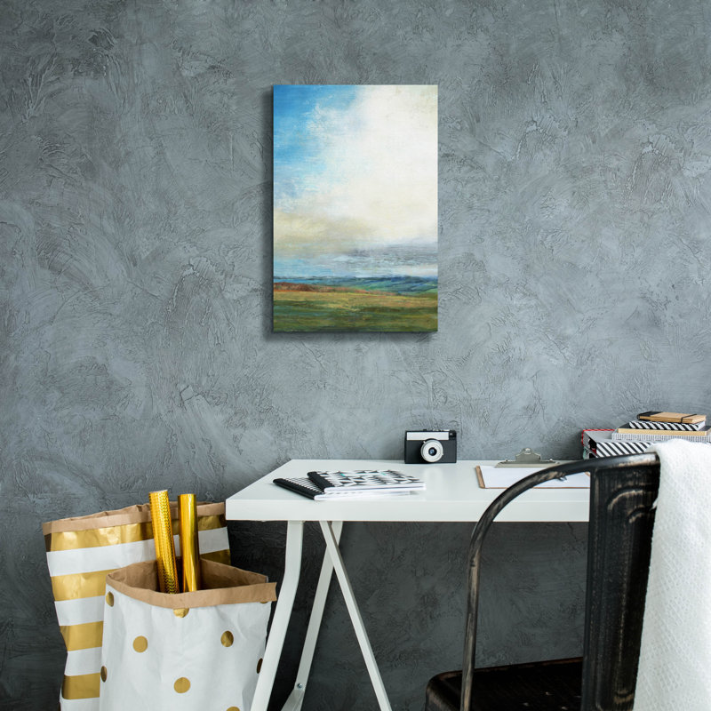 «Blue Skies» par Suzanne Nicoll, H 18 po x l 12 po x P 0,75 po