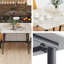 Fung Marble Top Metal Base Dining Table-2012168392