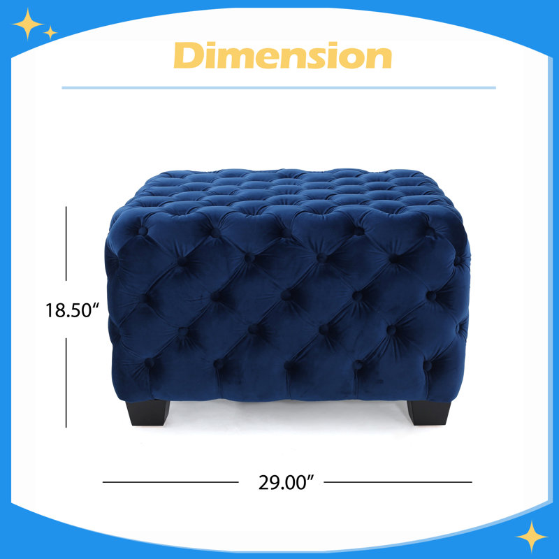 Durable / multifonctionnel OTTOMAN, Bleu