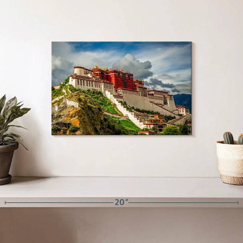 Adella, Palais du Tibet, Tibet, H 8 po x l 12 po