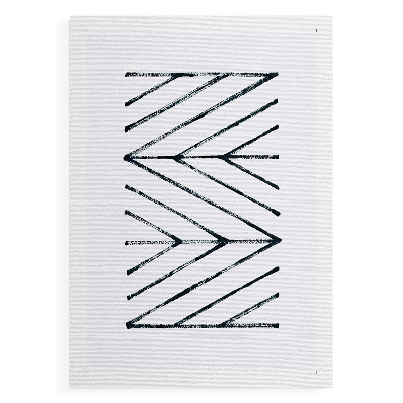 Geometric Meditation III - Impression sur toile seulement - NON-CADRE, H 18 po x l 12 po