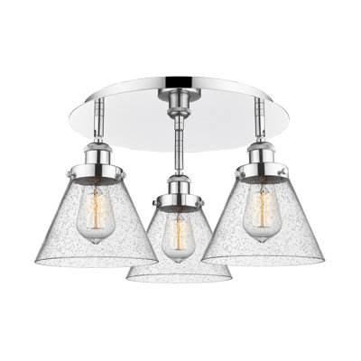 Plafonnier encastré 3 lumières Cone