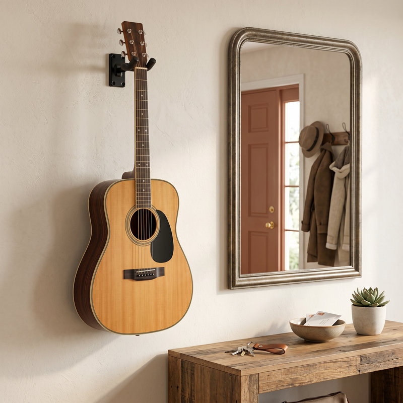 Support mural pour guitare, crochets muraux, support pour violon pour maison et studio (ensemble de 2)